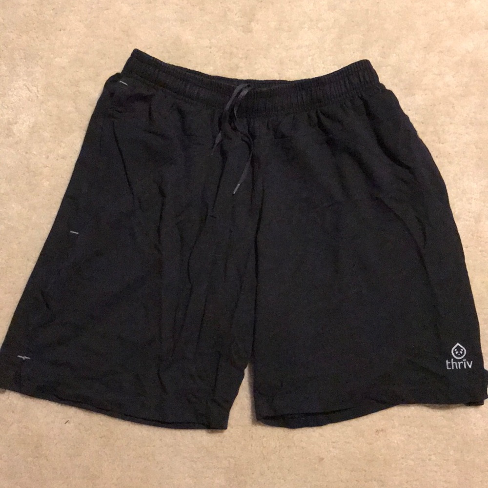 Thriv black sweat shorts